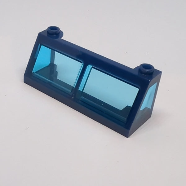 2x6x2 Zug Fenster Windschutzscheibe  (13756 / 13760) mit Scheibe transparent hellblau, dunkelblau dark blue