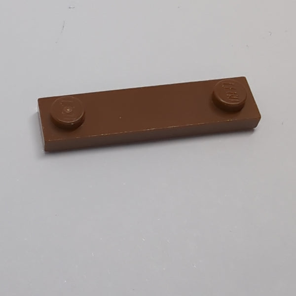 1x4 modifizierte Fliese mit Nut mit 2 Noppen außen neubraun reddish brown