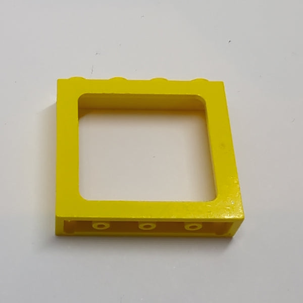 1x4x3 Zug Fenster geschlossene und hohle Noppen gelb yellow