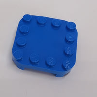 4x4 Platte mit abgerundeten Ecken blau blue