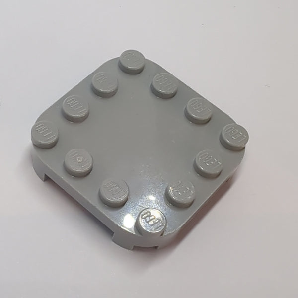 4x4 Platte mit abgerundeten Ecken neuhellgrau light bluish gray