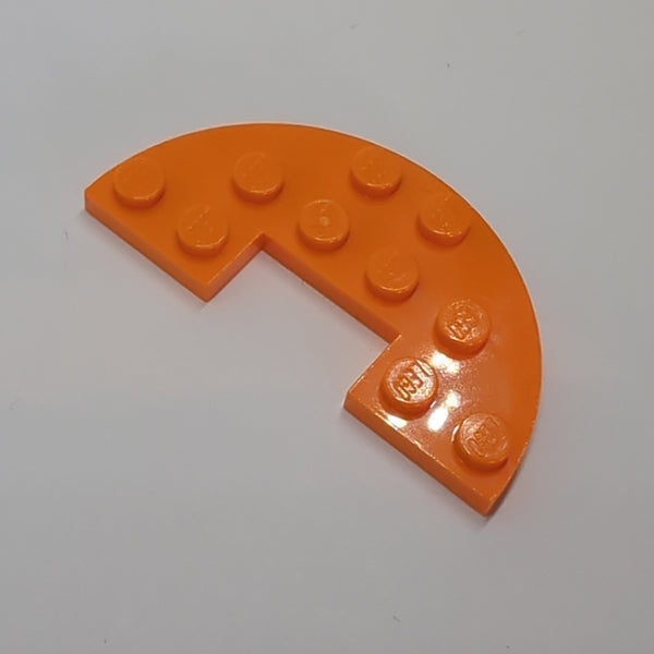 3x6 Rundplatte mit 1x2 Ausschnitt orange orange