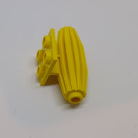 Düse/Triebwerk/Turbine, Strakes 2x2 dünne Oberplatte gelb yellow