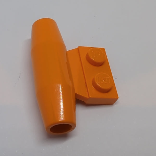 Düse / Triebwerk / Turbine, reibungslos klein 1x2 Seitenplatte mit Achshaltern orange orange