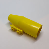 Düse/Triebwerk/Turbine groß, flache glatte obere 1x2 Platte, gelb yellow