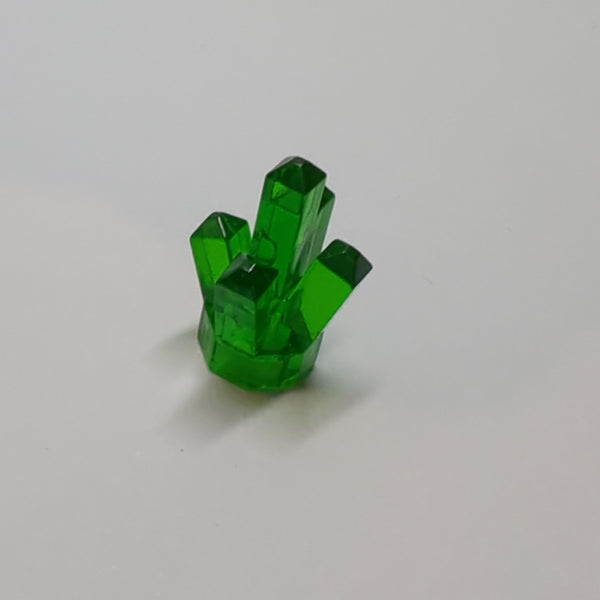 1x1 Fels Kristall mit 5 Auswölbungen transparent grün trans-green