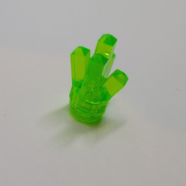 1x1 Fels Kristall mit 5 Auswölbungen transparent mediumgrün trans bright green trans-bright green