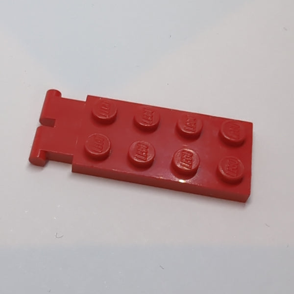 2x4 modifizierte Platte / Scharnierplatte waagerecht mit Gelenk male männlich rot red