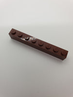 1x8 Stein neubraun reddish brown