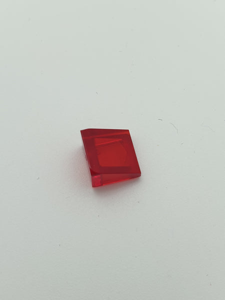 1x1 Dachstein 30° transparent rot