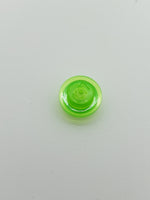 1x1 Rundstein flach bright green transparent mediumgrün trans bright green