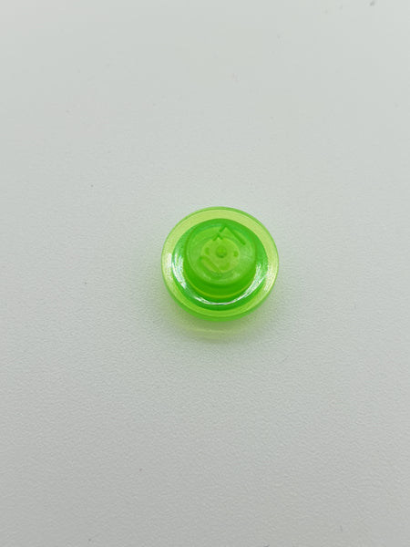 1x1 Rundstein flach bright green transparent mediumgrün trans bright green