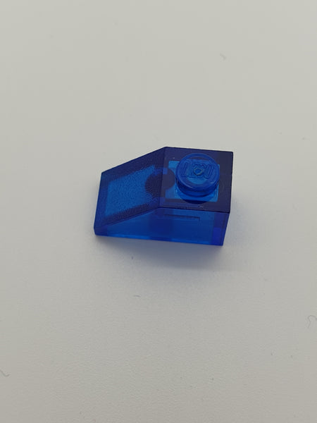 1x2 Dachstein klein transparent dunkelblau trans dark blue