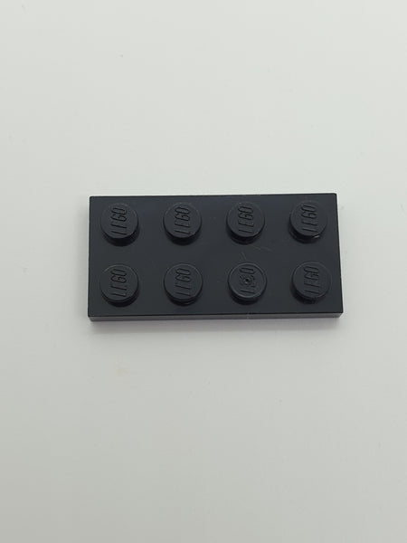 2x4 Platte schwarz black