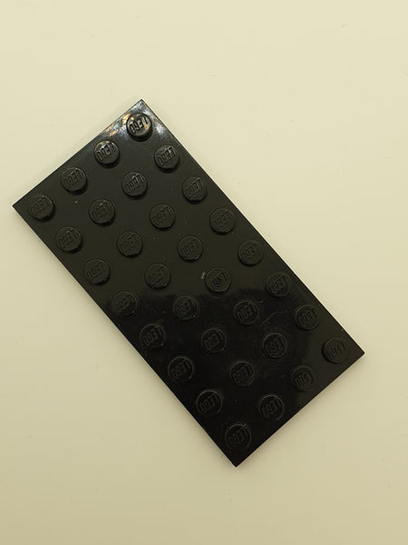 4x8 Platte schwarz black