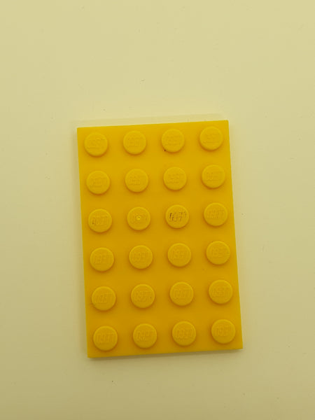 4x6 Platte gelb