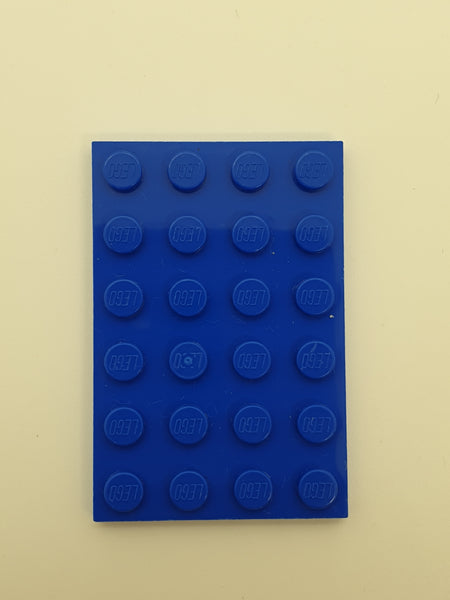 4x6 Platte blau