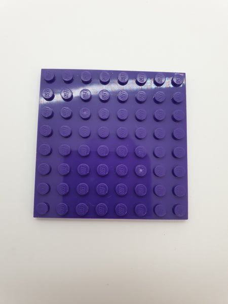 8x8 Platte lila dark purple