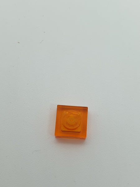 1x1 Platte transparent orange