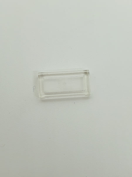 1x2 Fliese transparent weiß trans clear