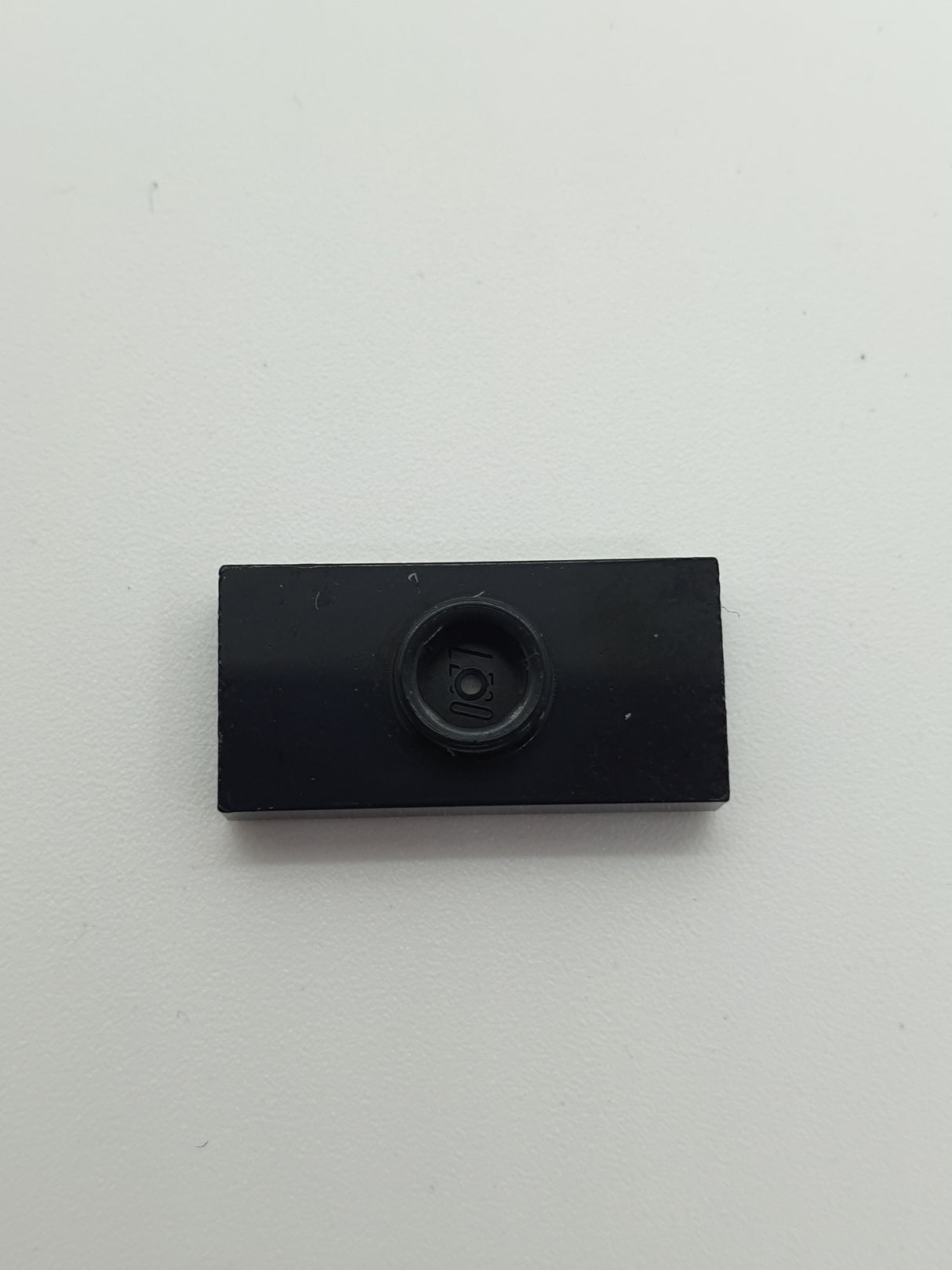 1x2 modifizierte Fliese/Platte mit Noppe mit Nut schwarz black