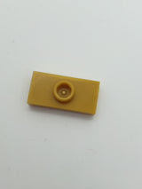1x2 modifizierte Fliese/Platte mit Noppe ohne Nut pearlgold pearl gold