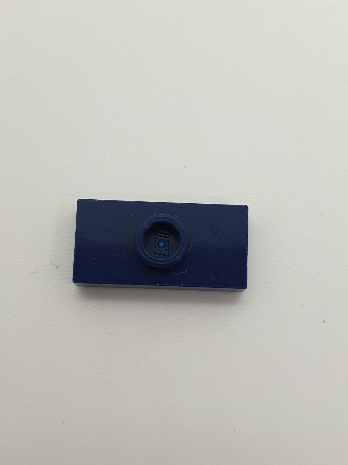 1x2 modifizierte Fliese/Platte mit Noppe ohne Nut dunkelblau