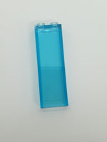 1x2x5 Stein/Wand ohne Noppenhalter innen transparent hellblau trans light blue
