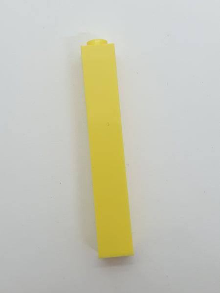 1x1x5 Stein / Pfahl geschlossene solide Noppe hellgelb bright light yellow