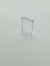 1x2x3 Wandelement / Paneel mit Seitenstützen hohle Noppen transparent weiß trans clear