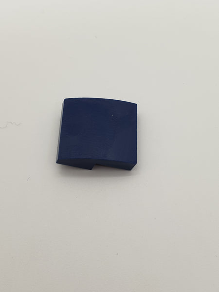 2x2 Halbbogenstein flach keine Noppen dunkelblau