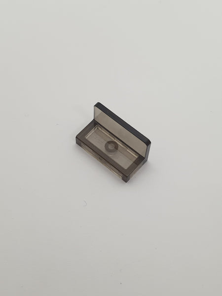 1x2x1 modifizierte Fliese Wandelement runde Ecken transparent schwarz