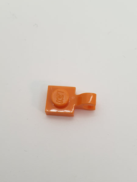 1x1 Platte mit offenem O-Clip horizontal orange