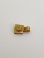 1x1 Platte mit offenem O-Clip horizontal pearlgold pearl gold