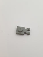 1x1 Platte mit O-Clip dünn vertikal althellgrau light gray