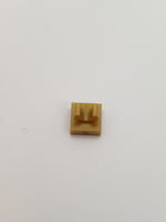 1x1 Fliese modifiziert mit Clip mit Center Cut pearlgold pearl gold