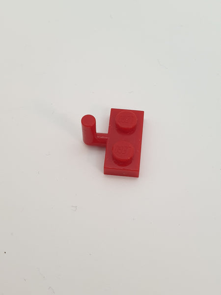 1x2 modifizierte Platte mit Griff (Horizontal 6mm) rot