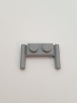 1x2 modifizierte Platte mit Doppelgriff gerade Enden neuhellgrau