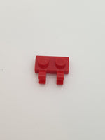 1x2 modifizierte Platte mit Clips O-Clip horizontal rot