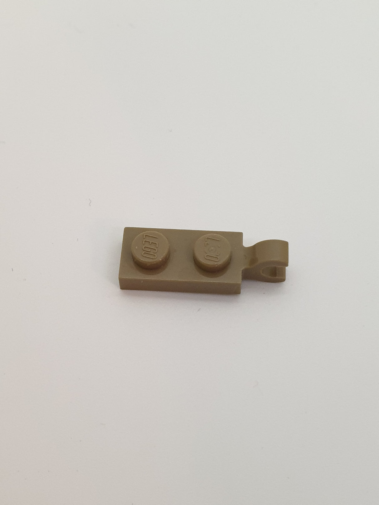 1x2 modifizierte Platte mit Clip dunkelbeige