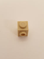 NEU 1x1 modifizierter Stein mit Noppe beige tan