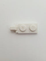 1x2 Scharnierplatte mit 1 Finger ohne Nut weiß white