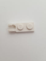 1x2 Scharnierplatte mit 2 Fingern ohne Nut weiß white