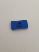 1x2 modifizierte Fliese/Platte mit Noppe mit Nut blau