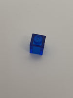 1x1 Stein transparent dunkelblau trans dark blue