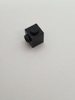 1x1 modifizierter Stein mit Noppe schwarz black