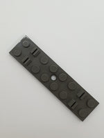 2x8 Eisenbahnschwelle / Platte mit Einkerbung für Kabel 12V 4,5V altdunkelgrau dark gray