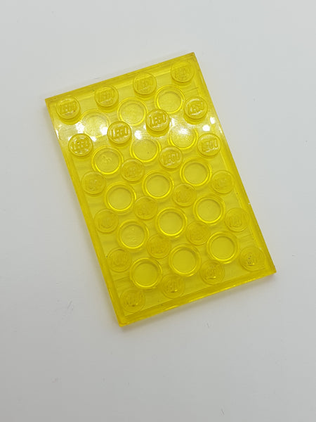 4x6 Platte transparent gelb