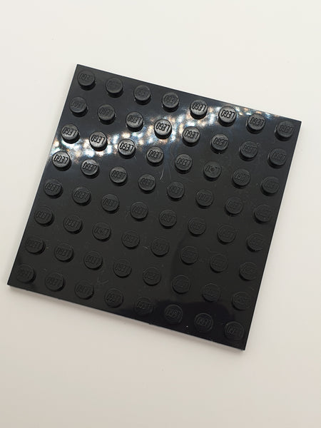 8x8 Platte schwarz black