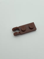 1x2 Scharnierplatte mit 2 Fingern mit Nut neubraun reddish brown